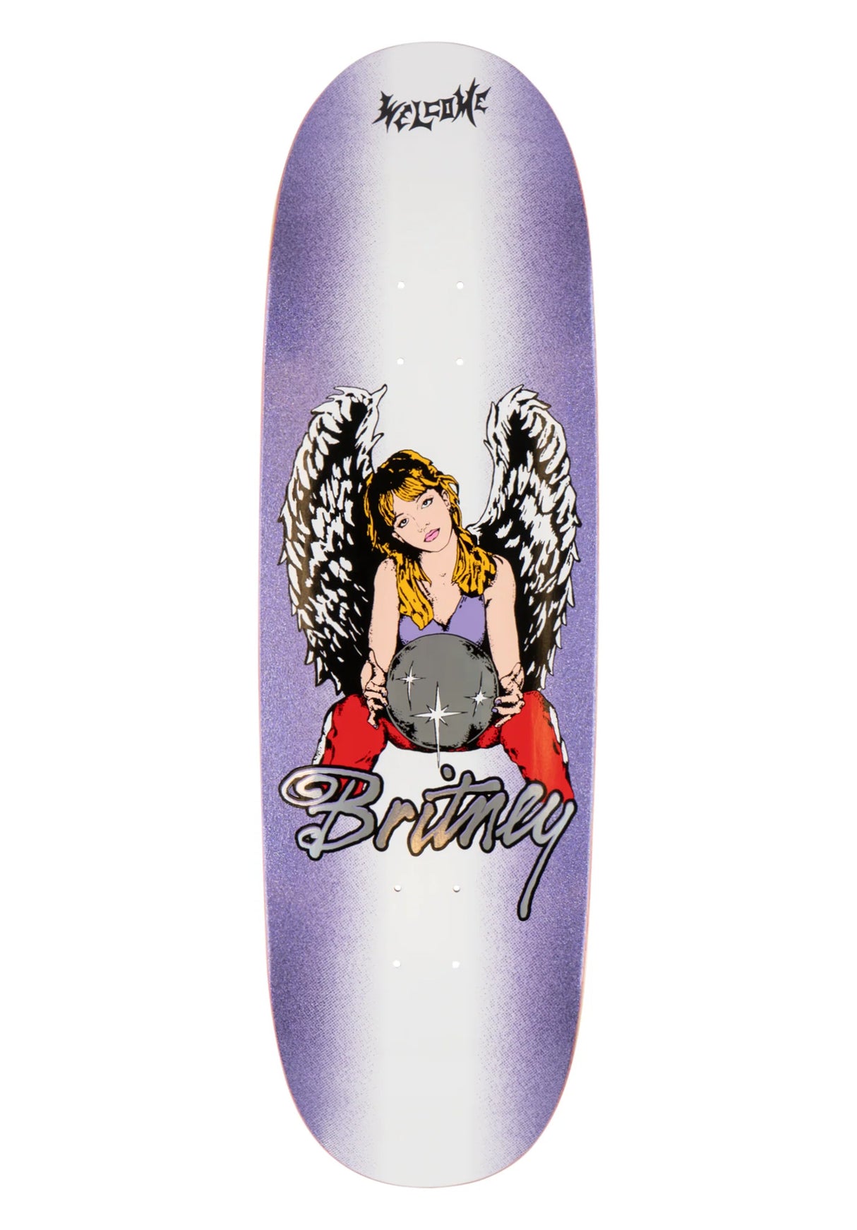 Britney Angel on Boline 2.0 purple-white Vorderansicht