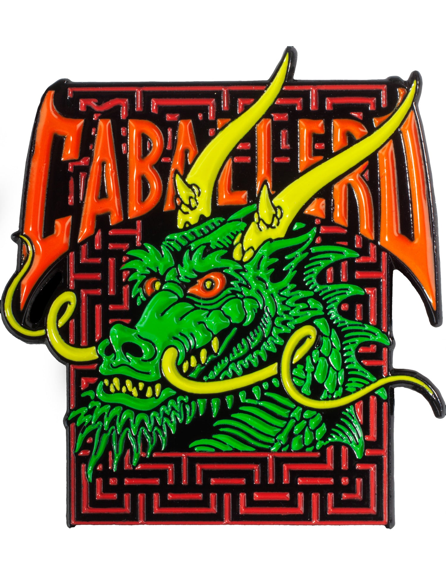 Cab Street Dragon Lapel Pin green Vorderansicht Zoom Image