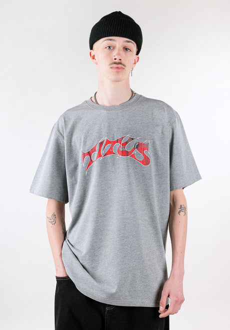TITUS Classic Logo T-Shirt greymottled – Vorderansicht