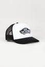 Classic Patch Curved Bill Trucker black-white Vorderansicht