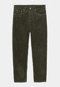 Newel Pant (Coventry / Corduroy) officegreenrinsed Vorderansicht