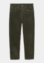 Newel Pant (Coventry / Corduroy) officegreenrinsed Vorderansicht