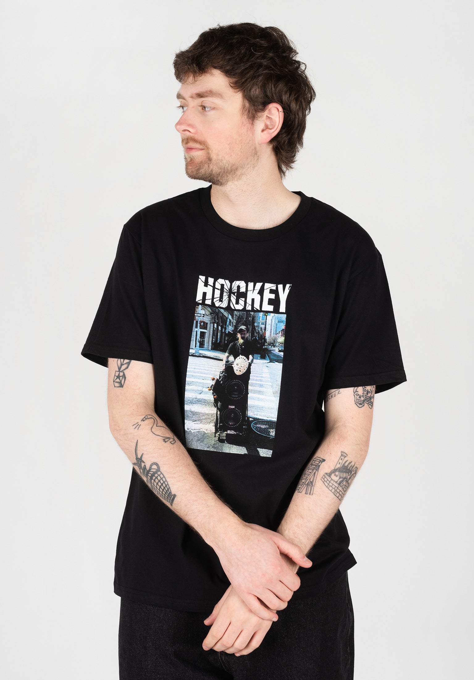 【HOCKEY】Hockey Crosswalk Tee Crosswalk Hockey T-Shirt in black für Herren – TITUS