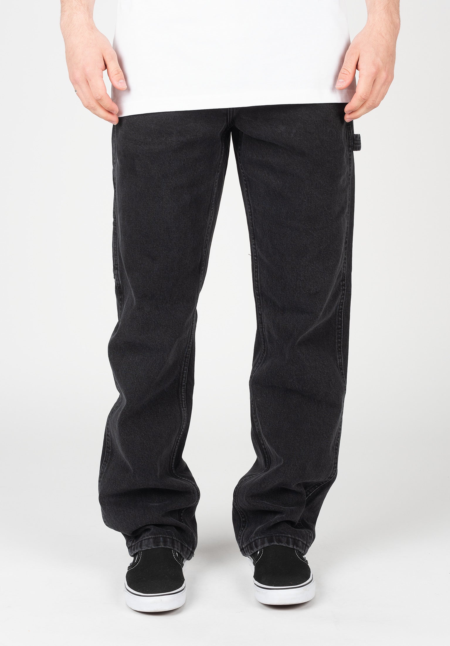 Drill Chore Ave Relaxed Carp Denim Vans Jeans in pirateblack fur c TITUS