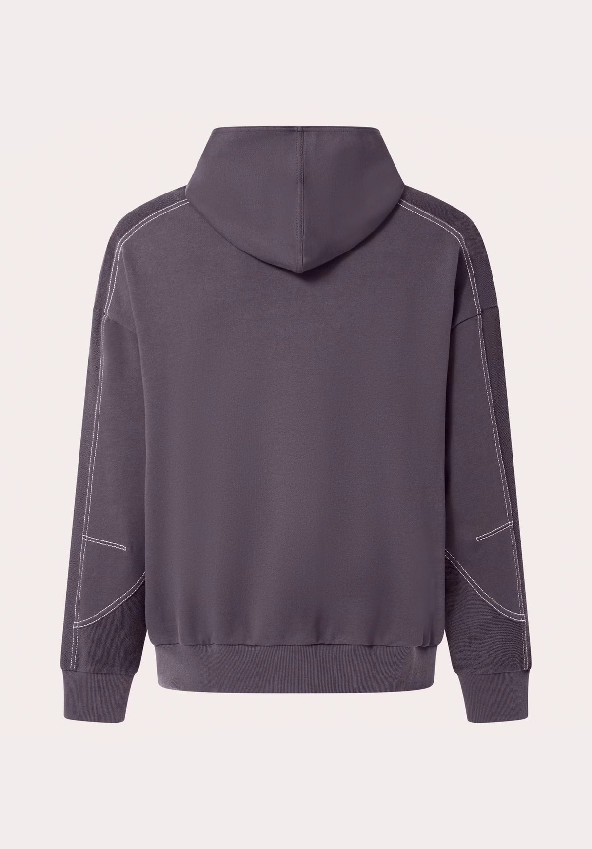 Dual French Terry uniformgrey Rueckenansicht