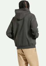 Embroidered Heavyweight Oversize washedblack Rueckenansicht