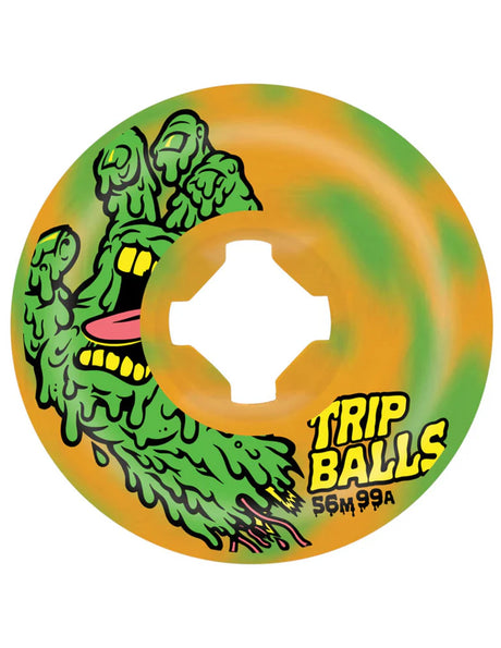 Face Melter Trip Balls Swirl 99A green-orange Vorderansicht