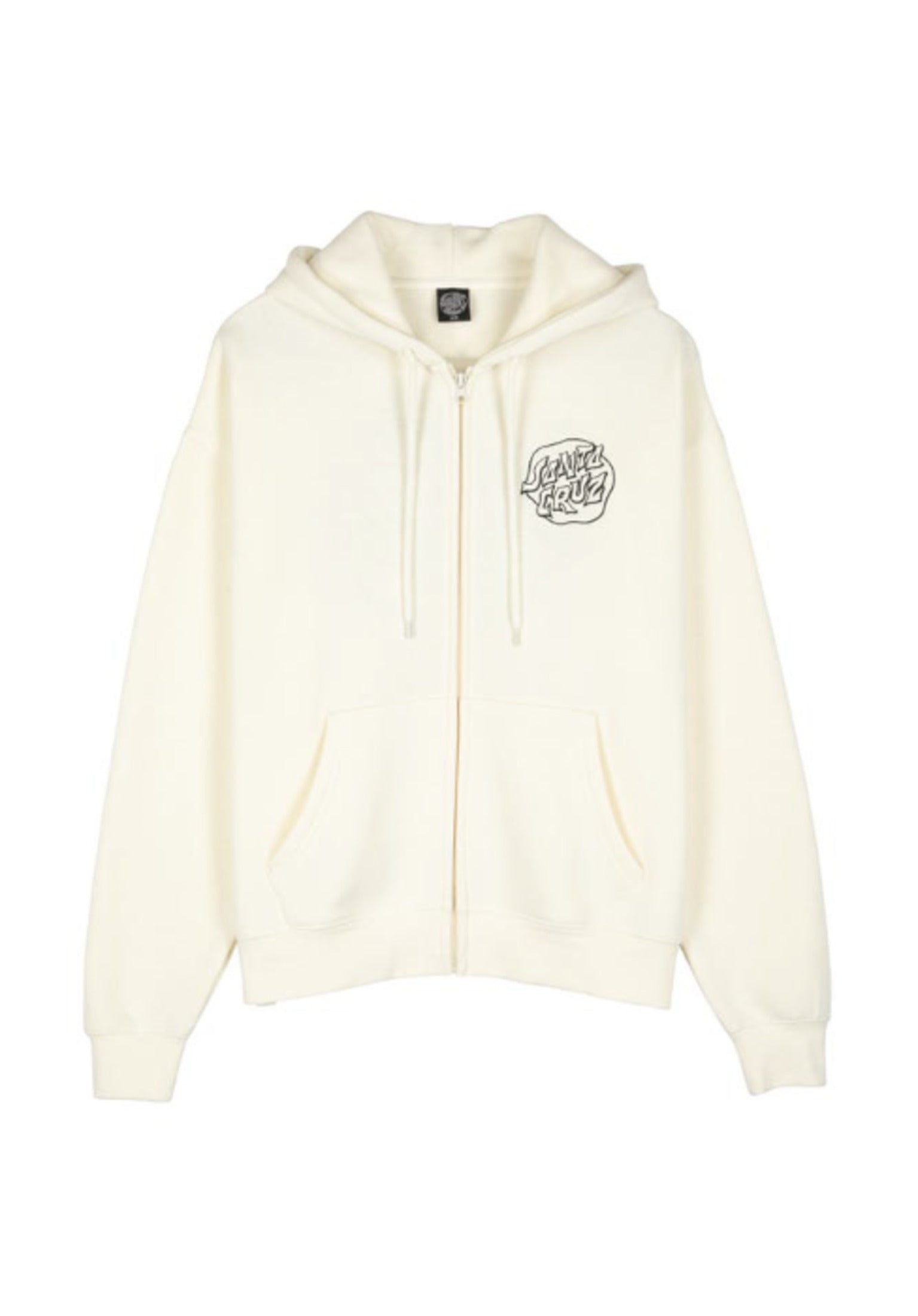 Fever Dream Mono Dot Santa-Cruz Zip-Hoodie in offwhite für Damen