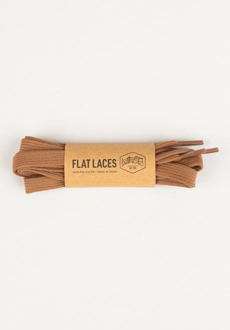 Flat Laces brown Vorderansicht
