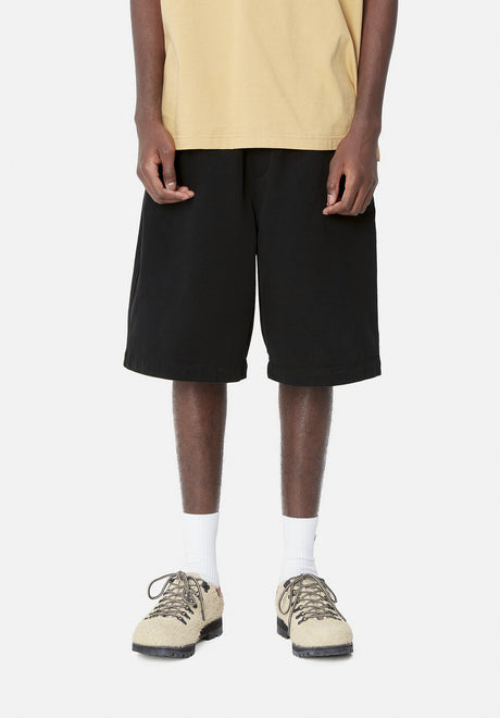 Floyd Short blackgarmentdyed Vorderansicht