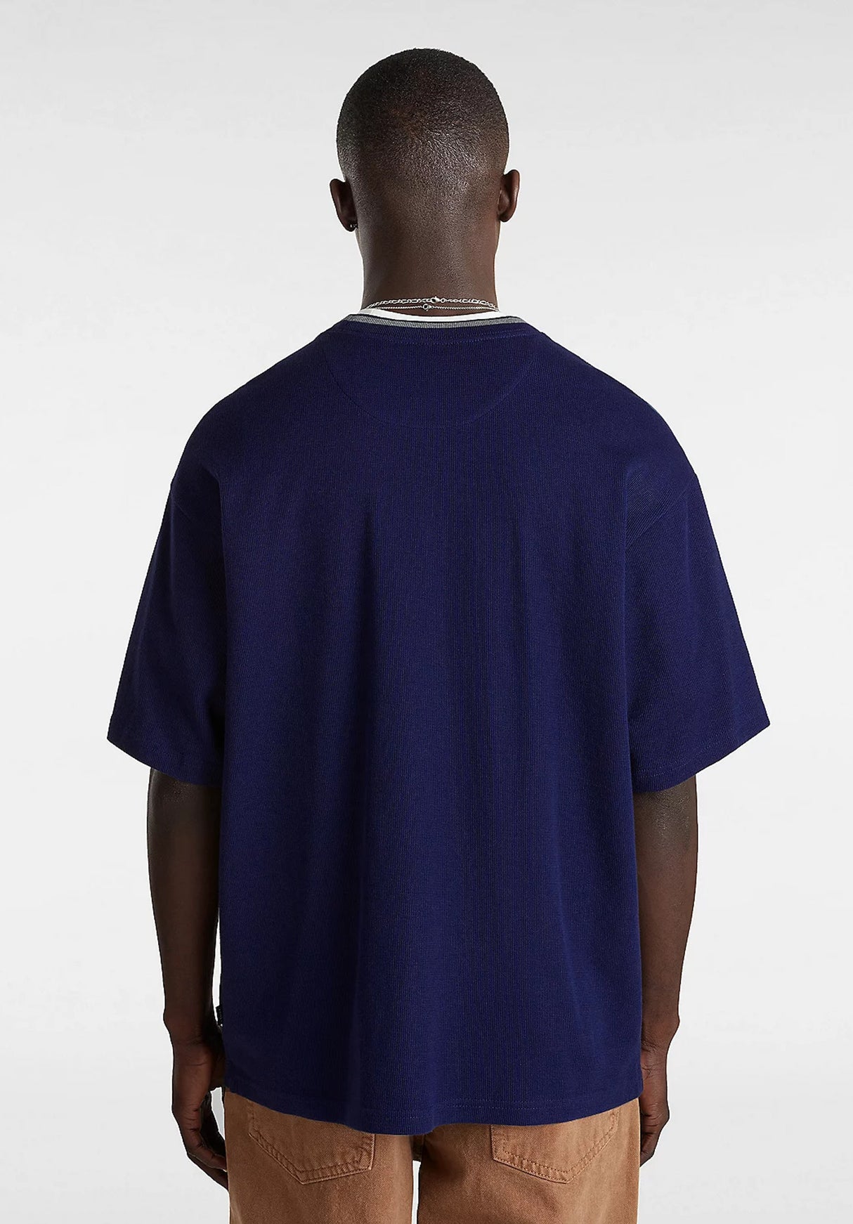 Galen Knit dressblues Rueckenansicht