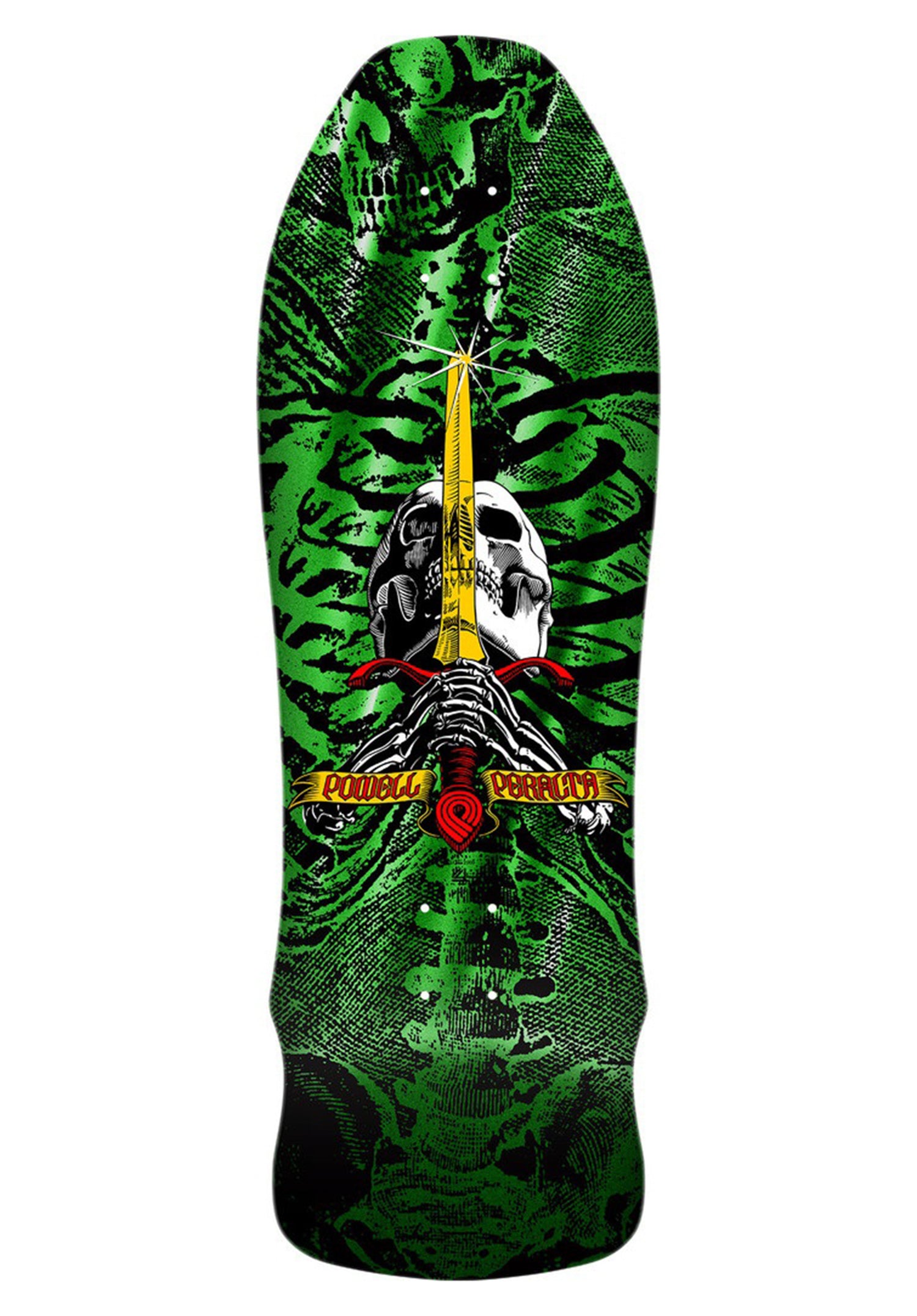 Gee Gah Rodriguez Skull & Sword green-foil Vorderansicht Zoom Image