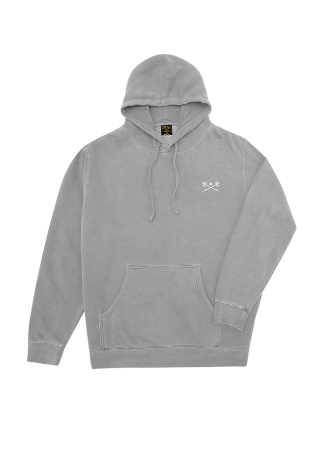Go-To- Pigment Pullover Fleece grey Vorderansicht