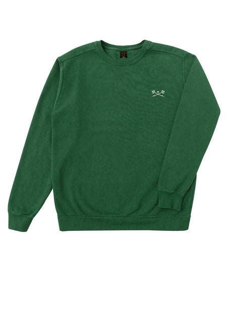 Go-To Pigment Dyed Crew Fleece alpine-green Vorderansicht