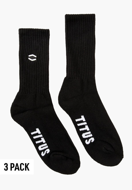 HXGN Icon Socks 3 Pack black Vorderansicht