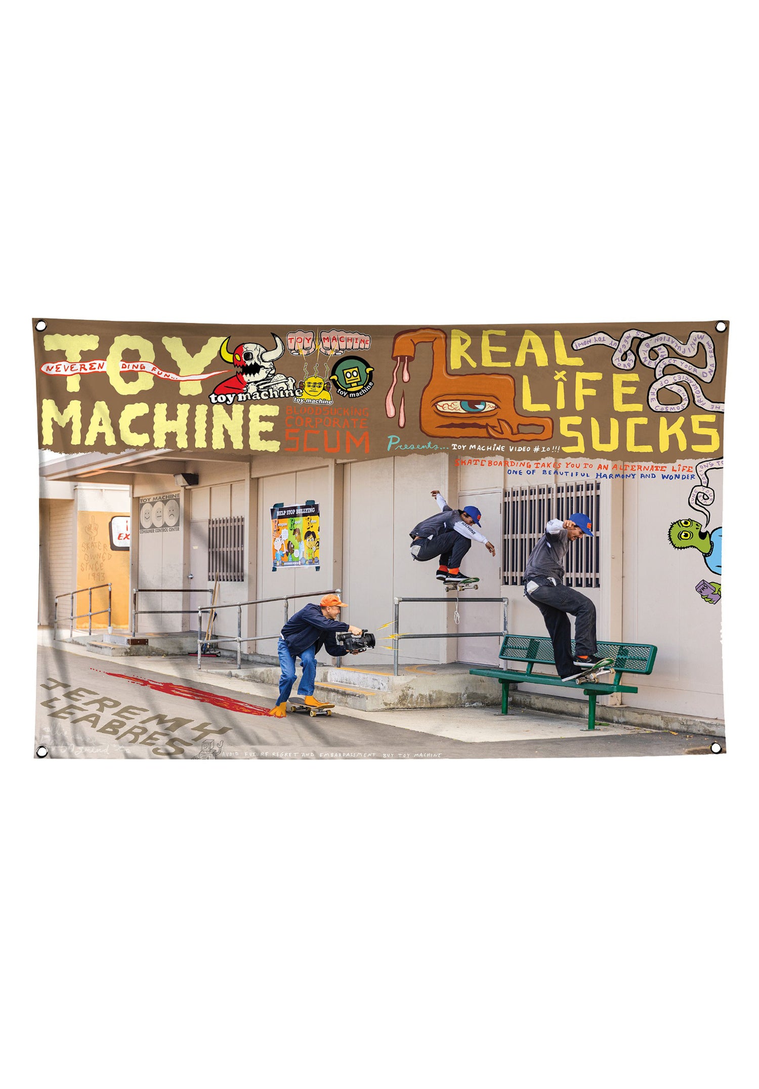 Jeremy Leabres Flag Banner multicolored Vorderansicht Zoom Image