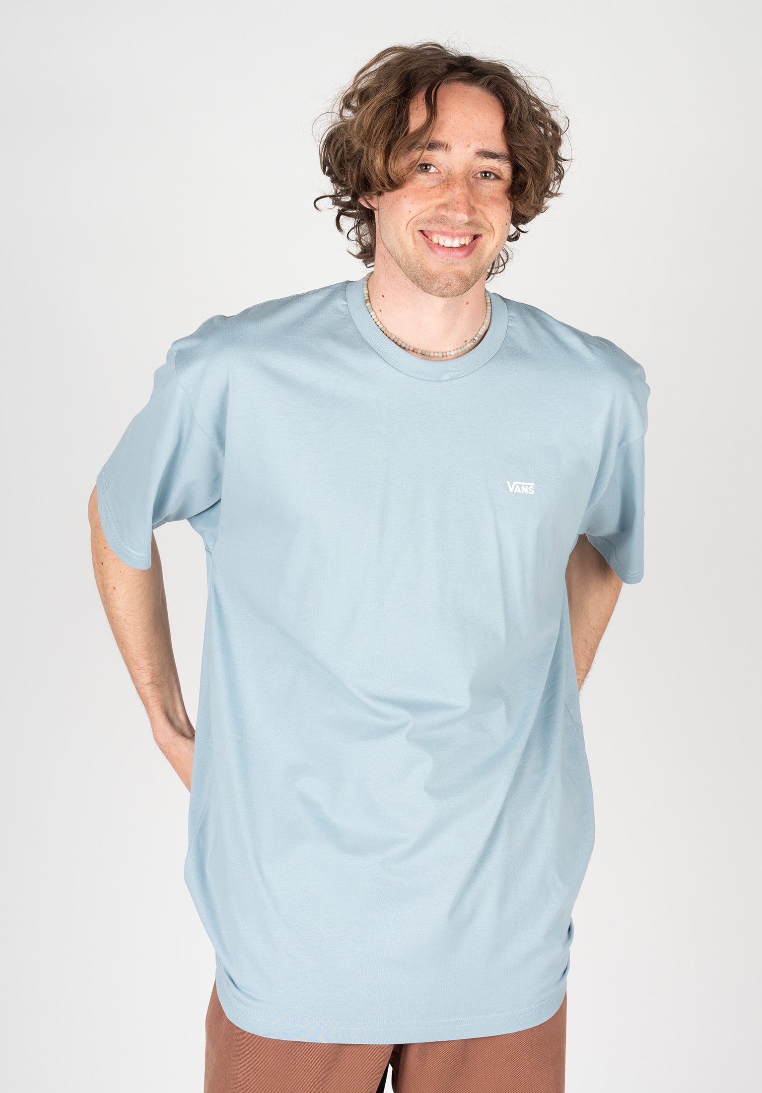 Baby blue vans t shirt deals