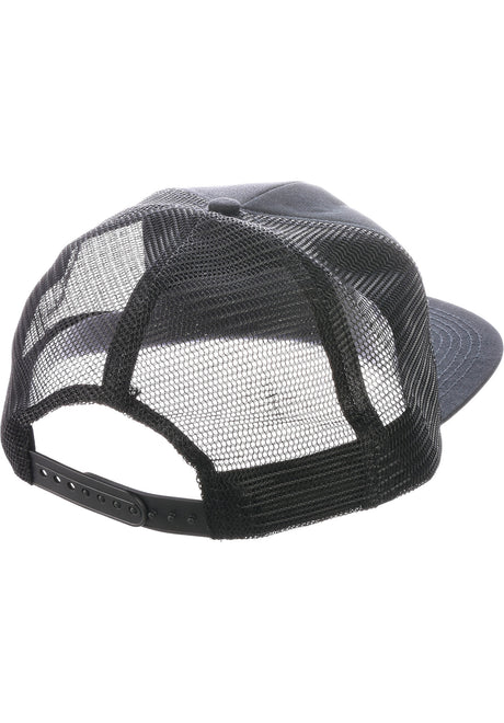Logo Mesh Trucker 5-Panel Snapback structured black Closeup1