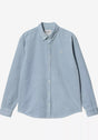 Madison Cord Shirt dustyice-wax Vorderansicht