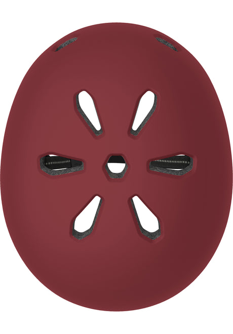 Meta Solid Color satin oxblood Seitenansicht