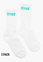 Named 3 Pack white-tealblue Vorderansicht