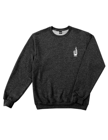 Loser-Machine New-OG Heavyweight Crew Sweatshirt heatherblack – Rückenansicht