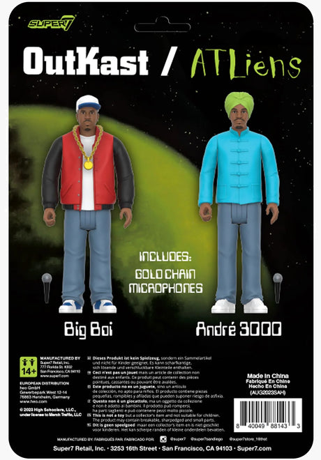 Outkast ReAction Figures Wave 01 - Outkast (ATLiens) multicolored Rueckenansicht