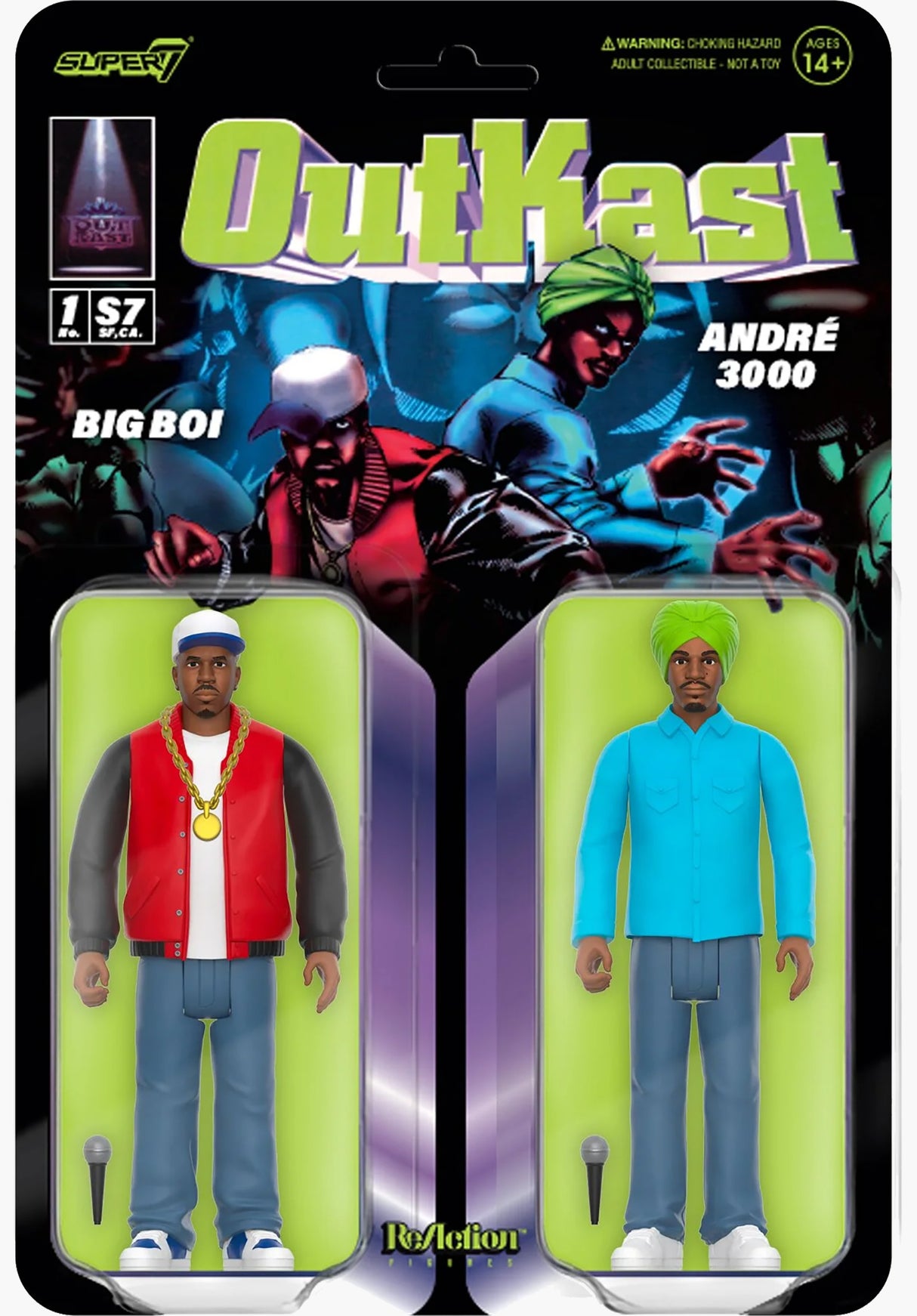 Outkast ReAction Figures Wave 01 - Outkast (ATLiens) multicolored Vorderansicht