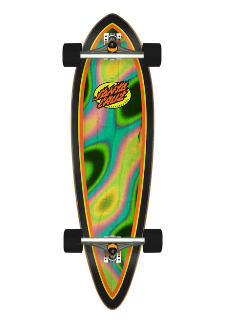 Oval Flame Lava Dot Pintail multicolored Vorderansicht