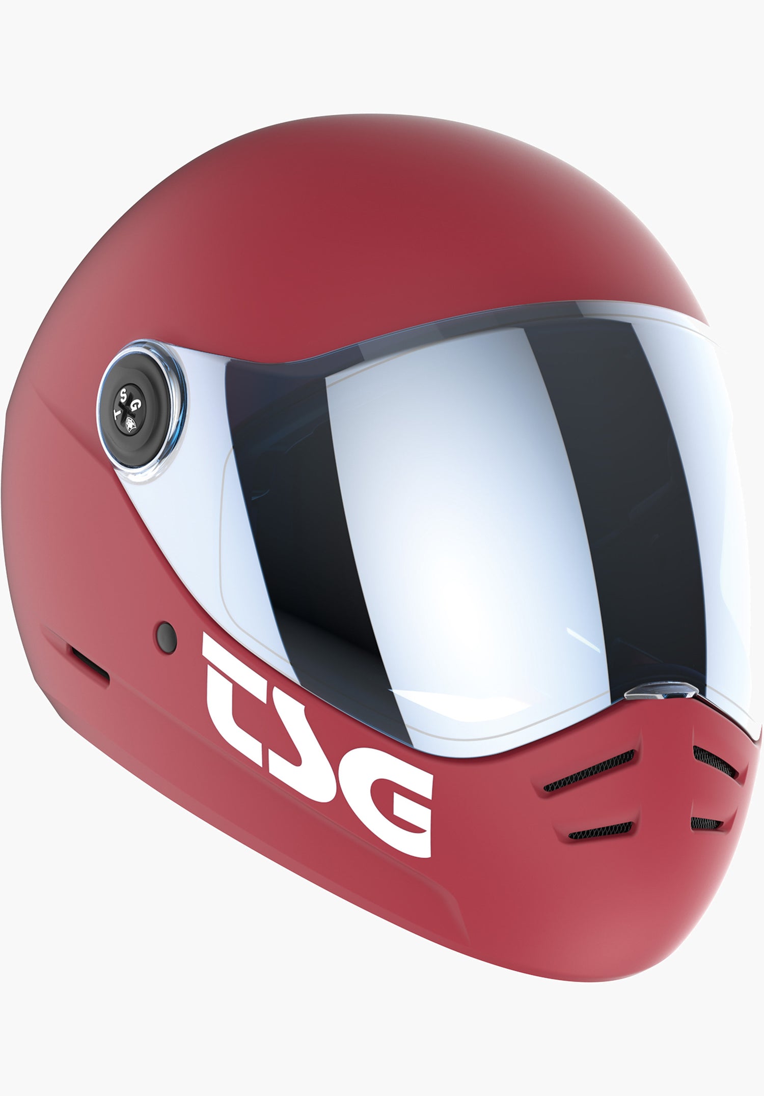 Pass Pro 2.0 Solid Color TSG Fullface-Helm in satin gentle red – TITUS