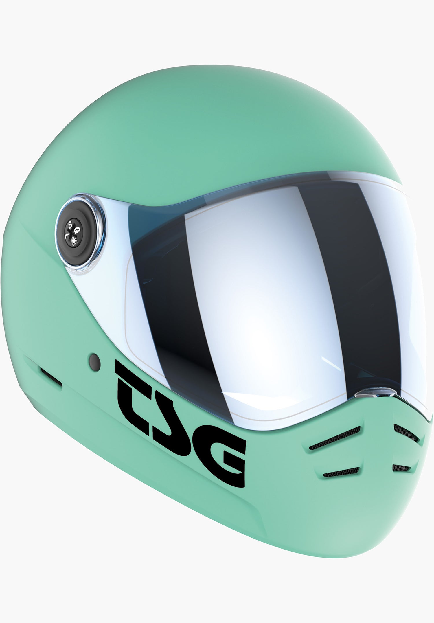 fullface helm blau Pass Pro 2.0 Solid Color TSG Fullface-Helm in satin mint blue – TITUS