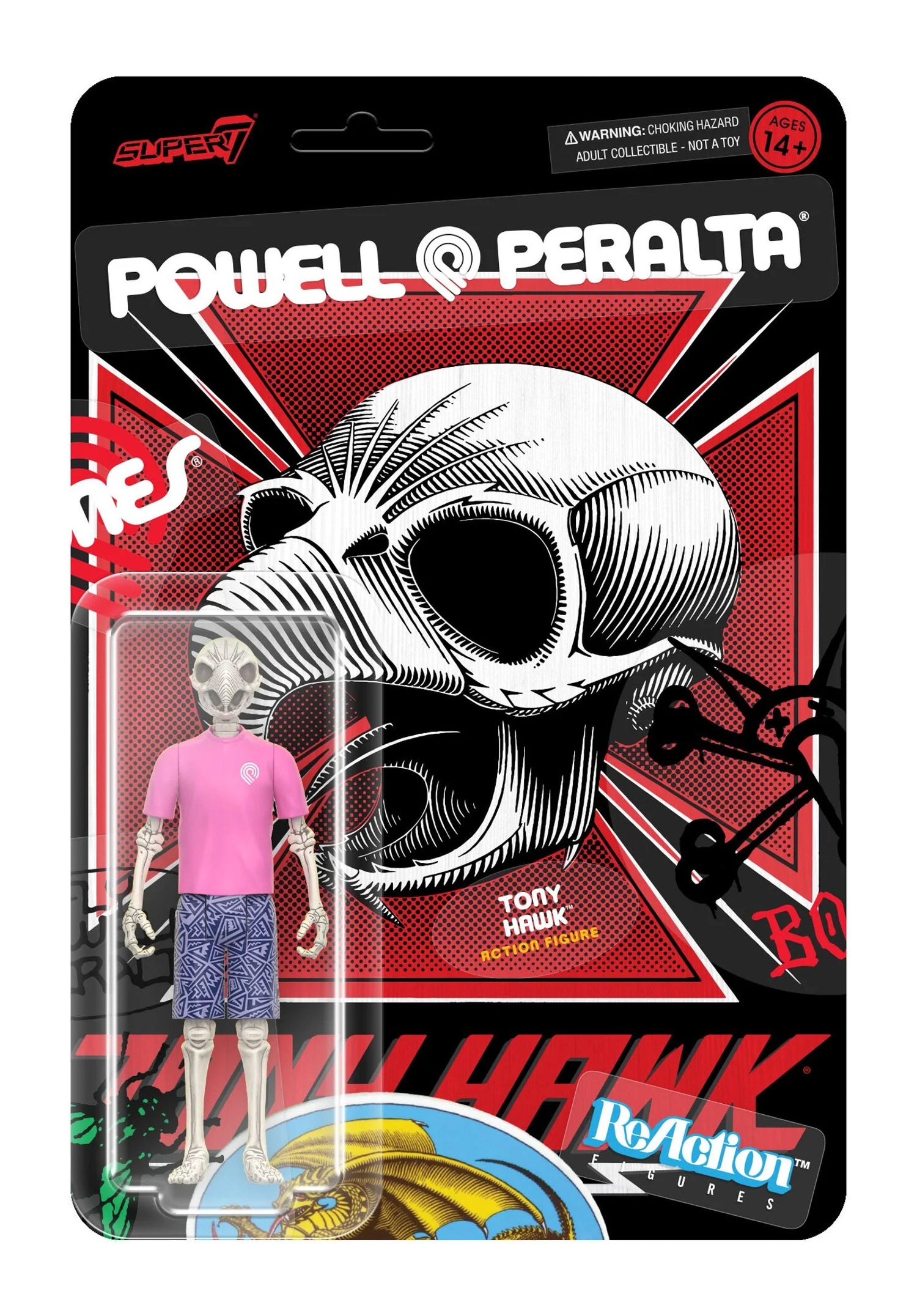 ReAction Figures Wave 05 - Tony Hawk (Mt. Thrash.) multicolored Vorderansicht Zoom Image