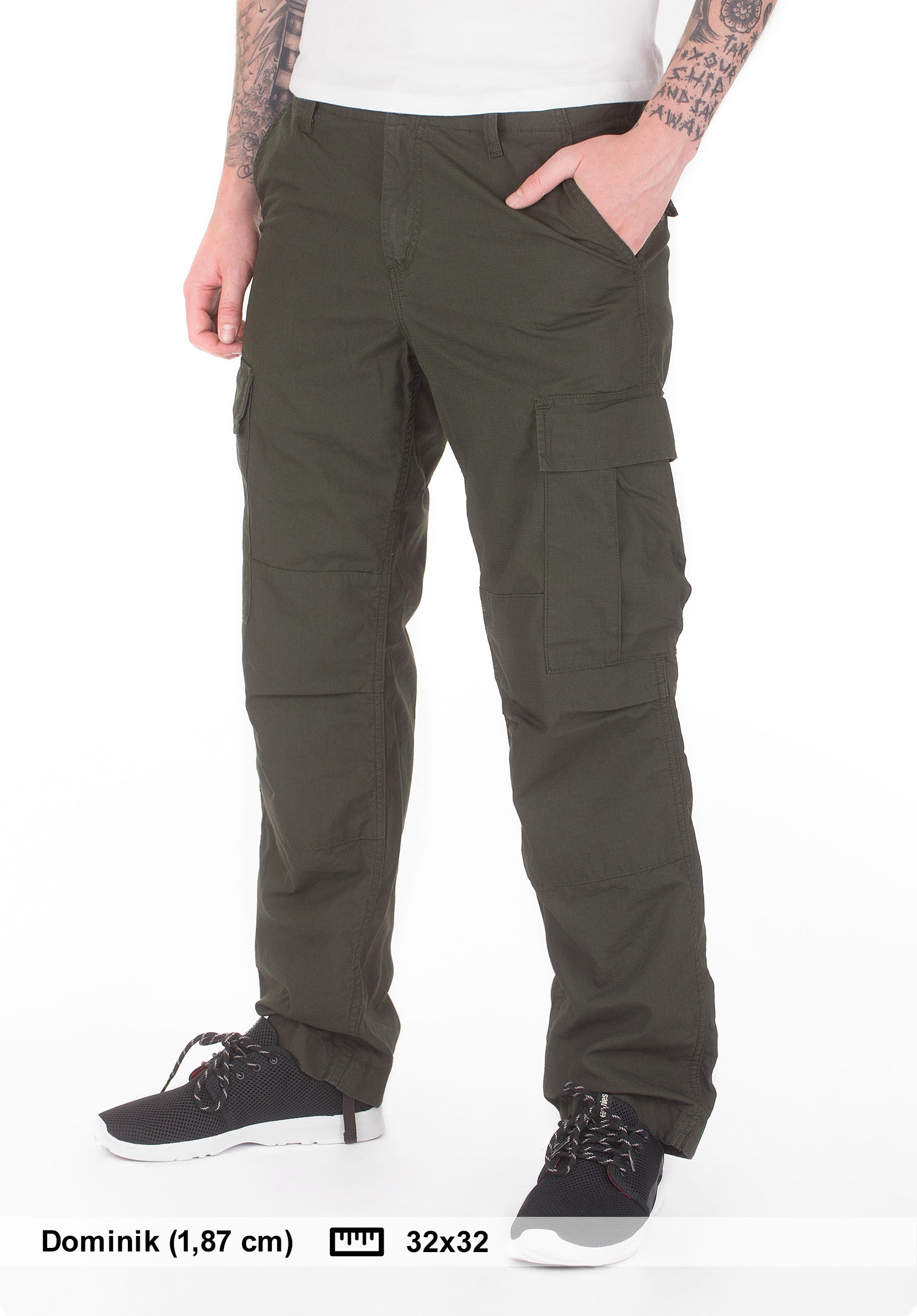 Regular Cargo Pant Carhartt WIP Cargohose in cypress-rinsed für