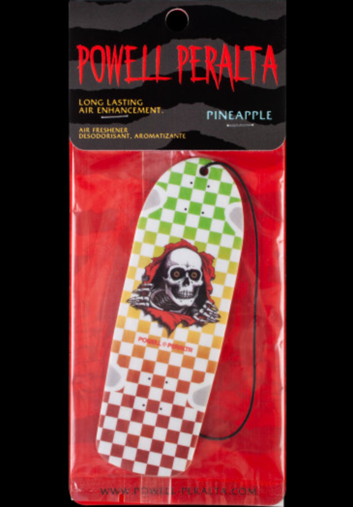 Ripper Checker Air Freshener Pineapple Scent rasta-fade Vorderansicht