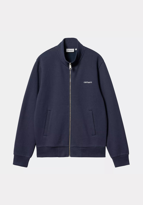 Script Embroidery Jacket airforceblue-white Vorderansicht