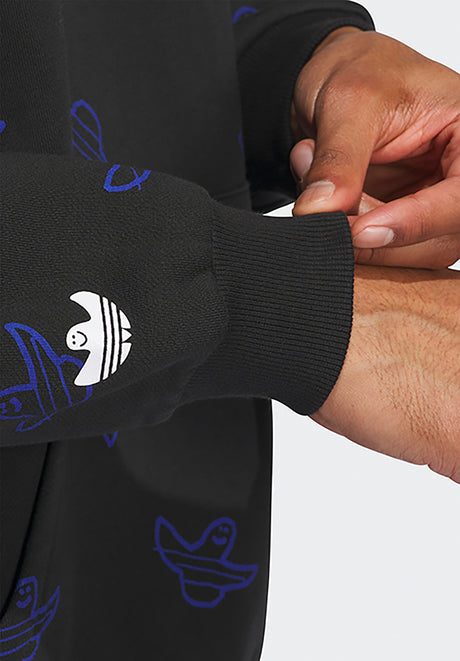 Shmoo Aop black-teamroyalblue Closeup1