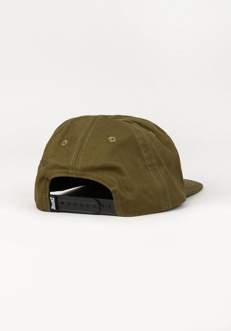 Take Warning Snapback Mid olive Rückenansicht