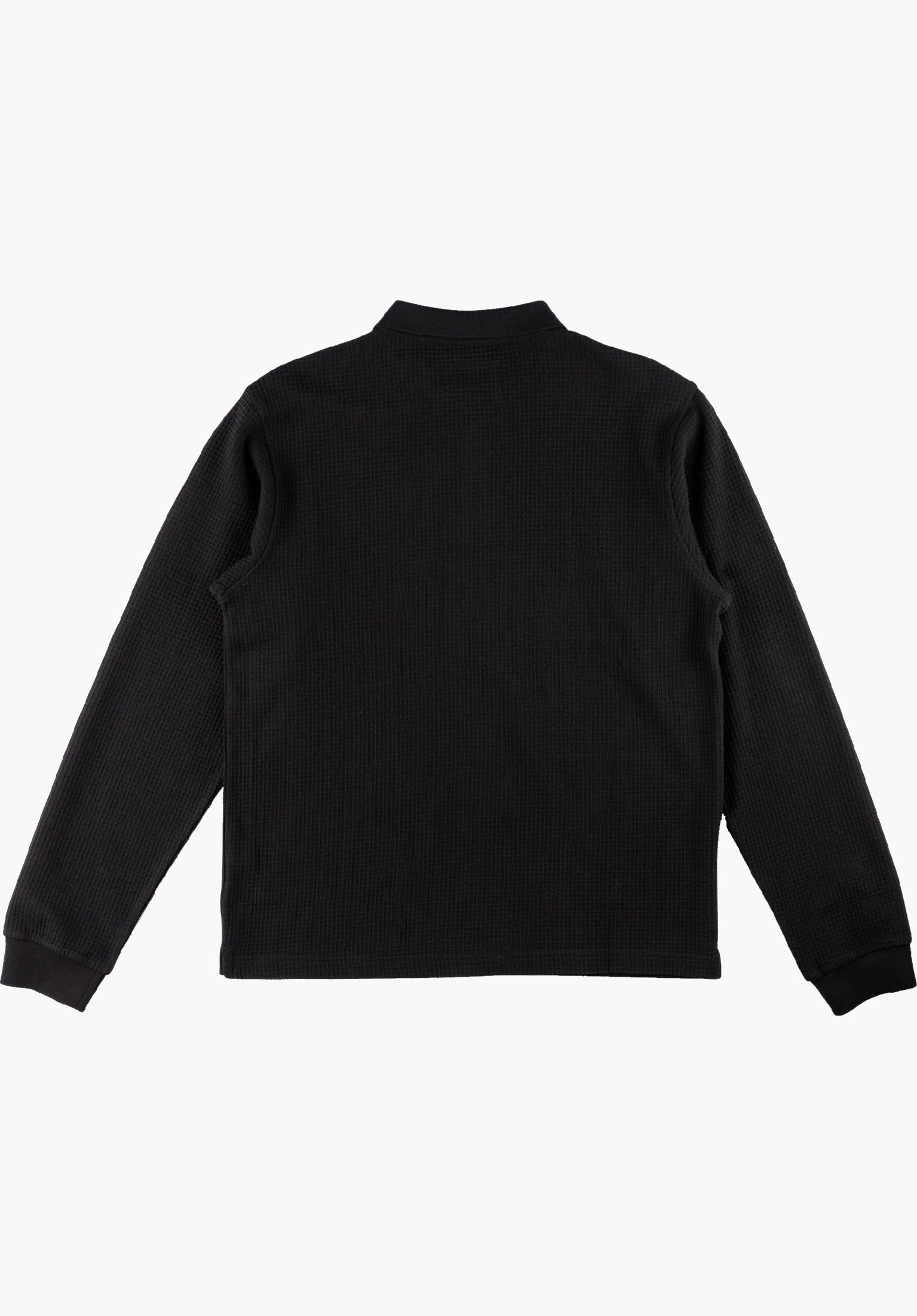 Sharp L S Thermal Polo Welcome Polo Shirt in black fur c TITUS