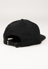 6P TrueFit 2.0 Brushed Twill black Rückenansicht