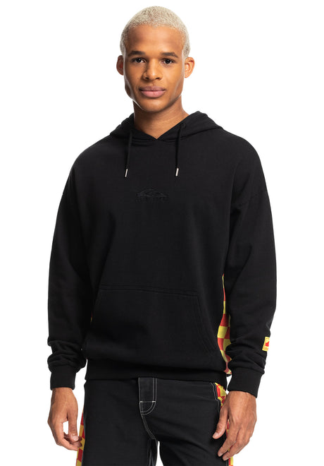 x Stranger Things Surfer Boy Checker Hoodie black Vorderansicht