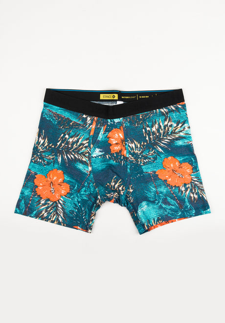 Coco Palms Boxer Brief teal Vorderansicht