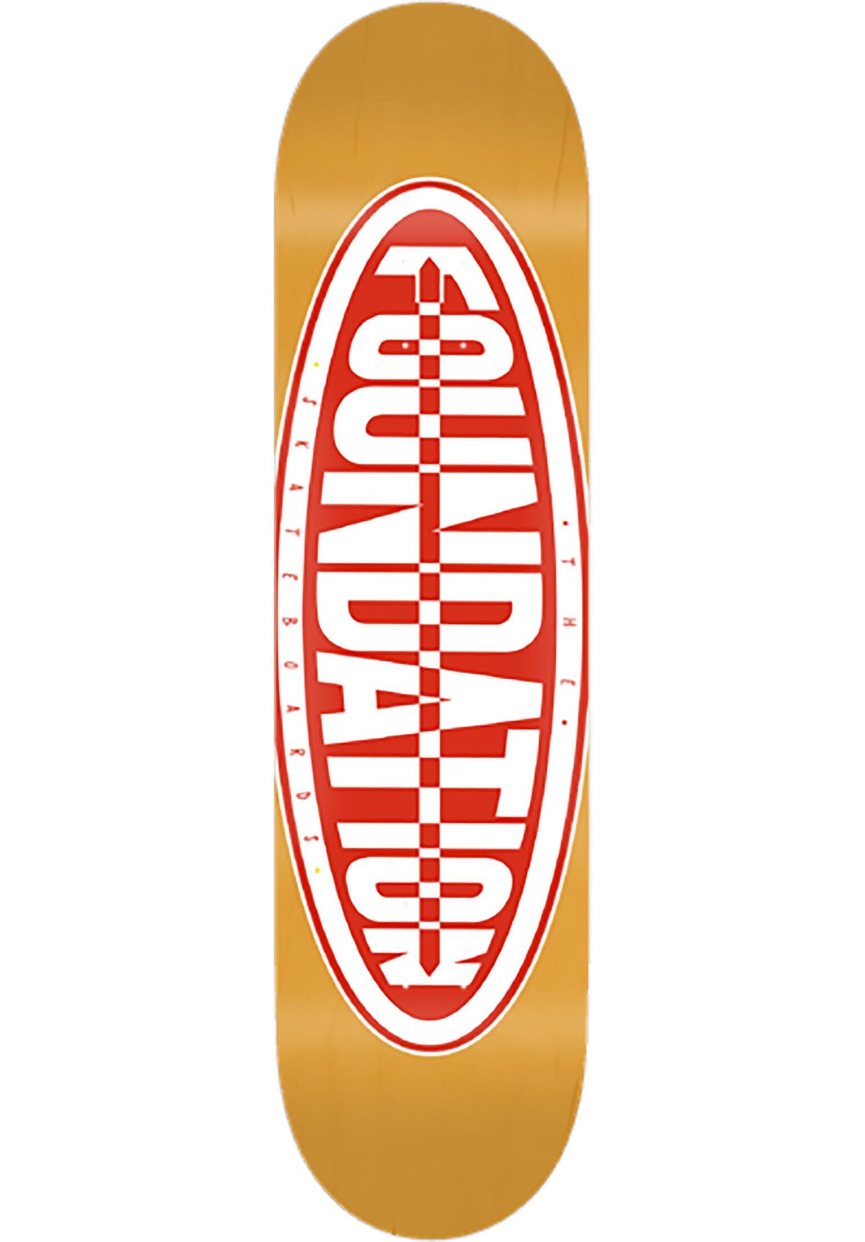 Oval orange-red Vorderansicht
