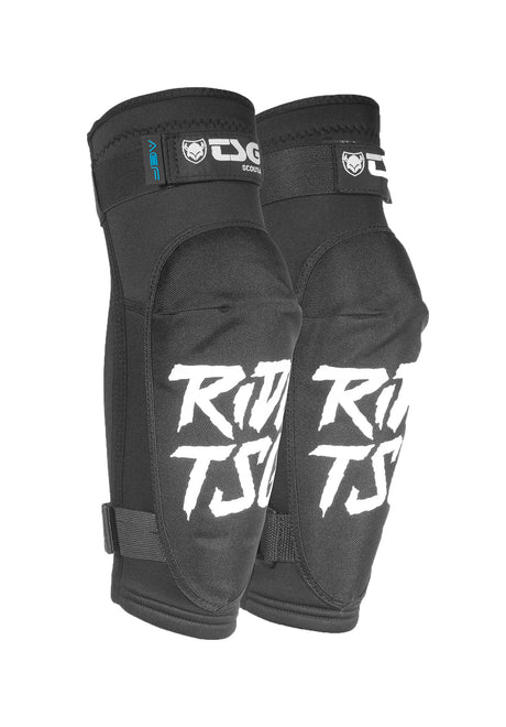 Elbow Pads Scout A ripped black Vorderansicht