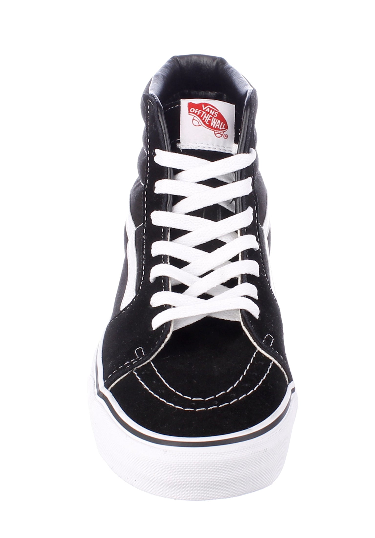 Black and white high top vans mens top