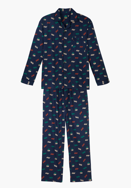 x Magenta VX Dreams Pyjama Set navy Vorderansicht