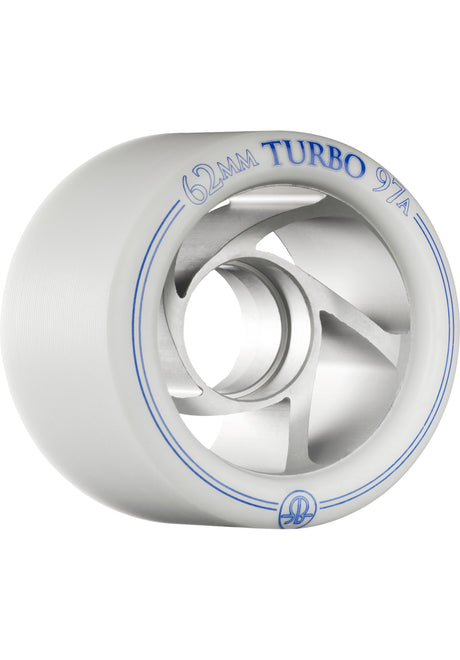 Turbo Clear Aluminum Hub 97A Right 4er white Vorderansicht