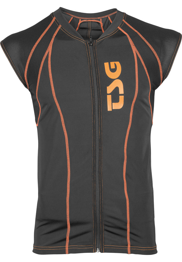 Backbone Vest D3O black-orange Vorderansicht