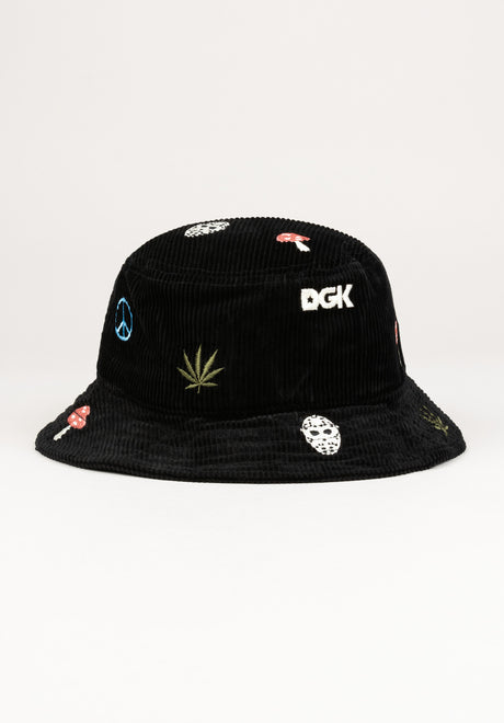 Tranquil Bucket Hat black Vorderansicht