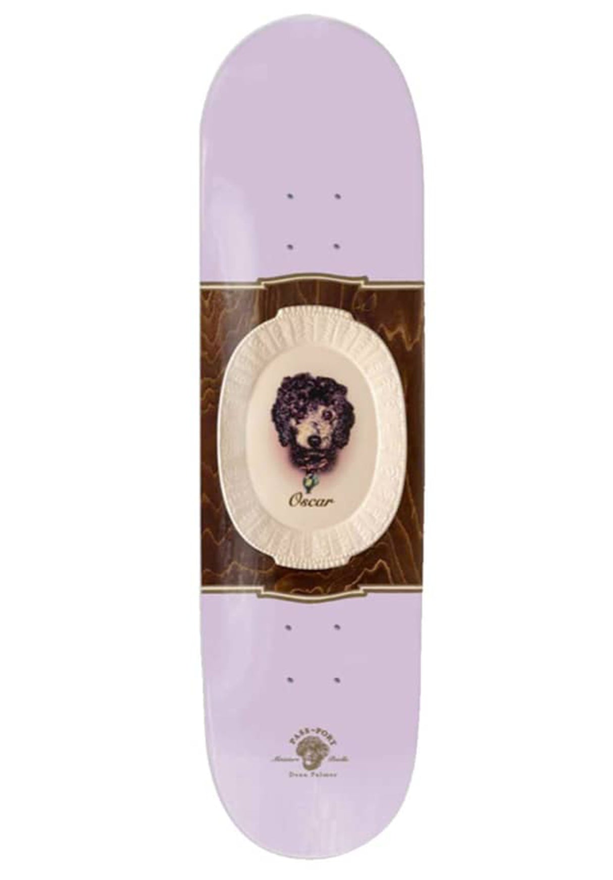 Dean Oscar Pet Plate purple Vorderansicht