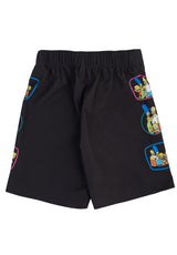 x Simpsons Family D Bah Po Toddler Boardshorts black Rückenansicht